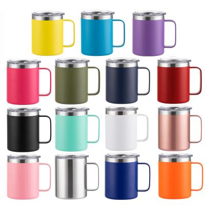 China Sustainable 12oz Double Wall Stainless Steel Mug Vacuum Insulated Coffee Mug for sale