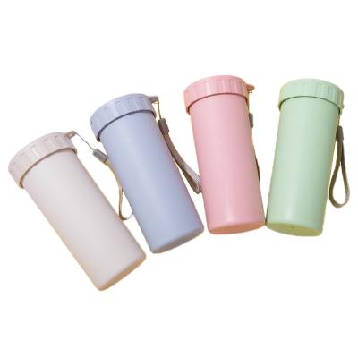 China Sustainable Wheat 400ml Straw Mug Cup Eco Friendly Coffee Milk Reusable Cups With Lids for sale