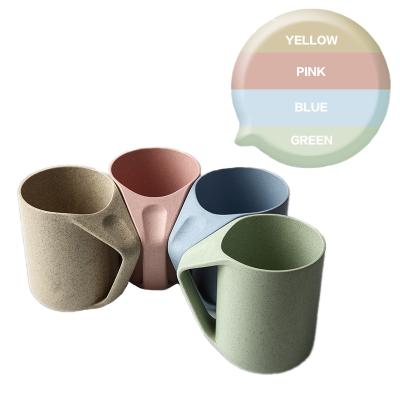 China Factory Wholesale Eco Friendly Reusable Reusable Milk Cup Cups Coffee Fiber Reusable Mug for sale