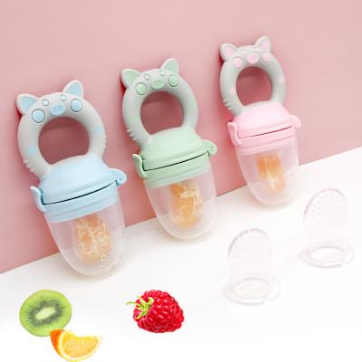 China BPA Free Food Conductor Pacifier Baby, Wholesale BPA Free Food Grade Toddler Silicone Fruit Pacifier Te koop