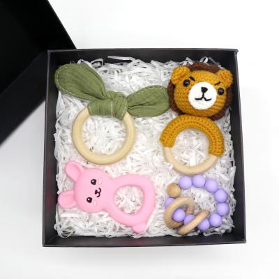 중국 Non-Toxic Rabbit Bunny Teether Chew Toy /Silicone Non-Toxic Animal Shape Bpa Silicone Free Teether 판매용