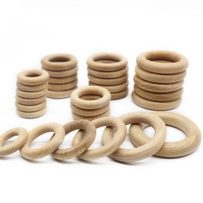 China Natural Eco-Friendly Hexagon Wood Beads and Beech Wood Beads For Wooden Silicone Pacifier Clip for sale