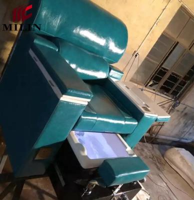 China Electric green pedicure chair nail salon beauty chair luxury pedicure spa pedicure spa chair for sale for sale