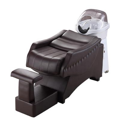 China Modern Electric Modern Shampoo Bowl Bed Salon Shampoo Chair Beds Shampoo Chair With Head Treatment Machine for sale