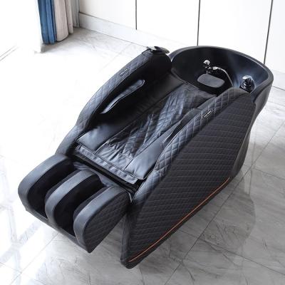 China Modern 2 in 1 Massage Master Head Hair Salon Bed Shampoo Bed Spa Shampoo Wash Chair with Massage for sale