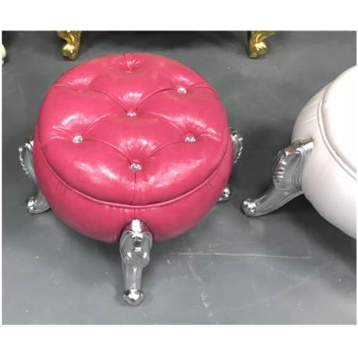 China Small Professional Pedicure Nail Stools Professional Technician Chair Stylish Pink Elegant Salon Furniture for sale