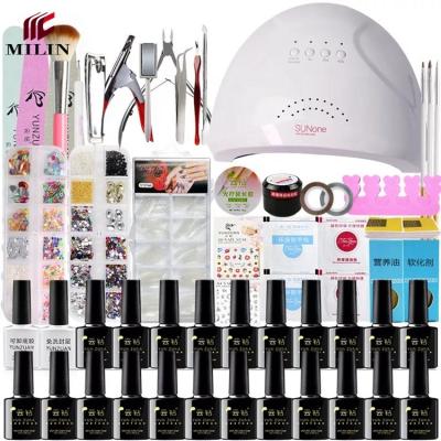 China Durable Cute UV Lamp Set High Quality Cute UV Lamp Nail Beauty Care Tools Professional Manicure Nail Art Kits For Sale for sale