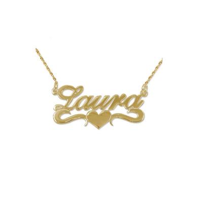 China CLASSIC DIY Personalized Custom Name Stainless Steel Letter Necklace English Titanium Steel Pendant for sale