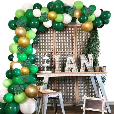 China Attractive Balloon Garland Arch Jungle Party Latex Kit 106pcs/set for Safari Birthday Party Animal Decoration for sale