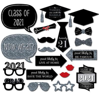 China Graduation Party Supplies Congratulations Graduate Graduation Photo Props Class of 2021 Graduation Decorations Party Supplies Favor Gift for sale