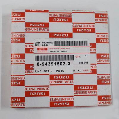 China Peças de motor originais de Ring Kit For ZX200-3 4HK1 6HK1 do pistão do anel de pistão 8980171660 do motor diesel à venda