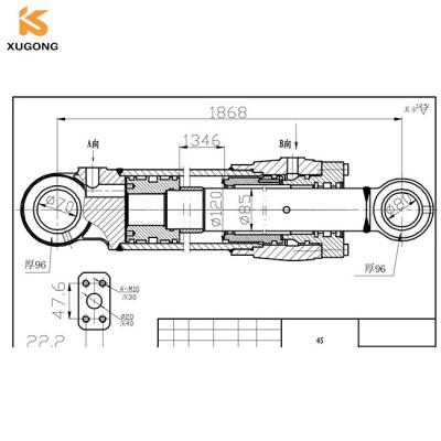 중국 PC200-8MO 붐 실린더 아시 판매용