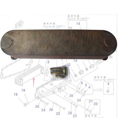 China 6D140 Engine Hydraulic Oil Cooler 6212-61-2111 For KOMATSU Excavator Radiator for sale