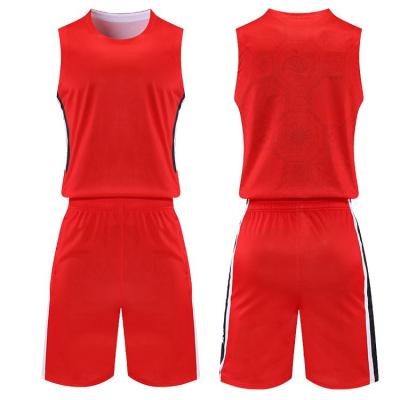 China Breathable High Quality Wholesale Cheap Sports Wear Suit Training Breathable Basketball Jersey Set Uniform for sale