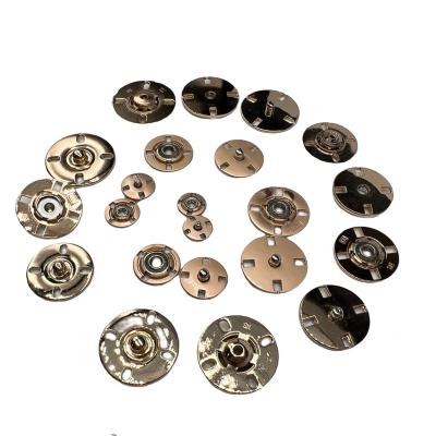 China Modern Dry Cleaning Style Flatback Metal Combined Button For Clothing for sale