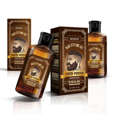 China Hair-Repairing Private Label Natural Moisture And Hold Hair Gel Liquid Strong Pomade for sale