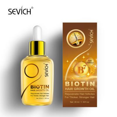 China Hair Repair Private Label OrganicHair Regrowth Serum Biotin Fast Hair Growth Oil For Men for sale