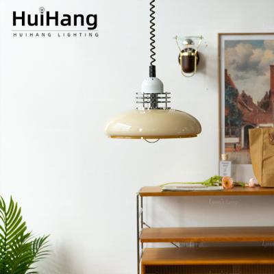 China HUIHANG Hot Sale Design Modern Cream Orange Led Pendant Light Decoration For Bedroom Living Room Dining Table for sale