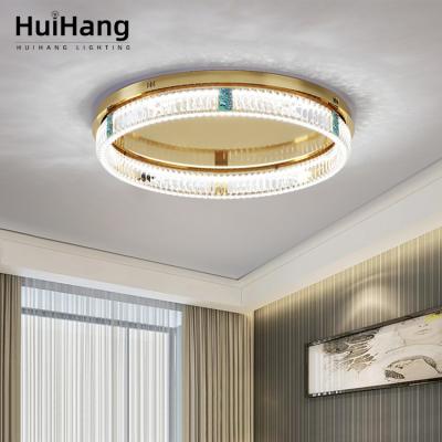 China HUIHANG ODM/OEM K9 Crystal Celling Light Bedroom Living Room Outdoor Mounted Lamp Crystal Led Ceiling Lamp for sale