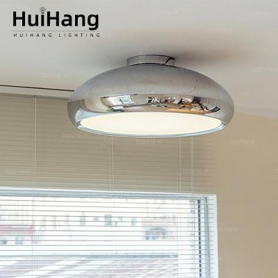 China HUIHANG Wholesale Outdoor Mounted Modern Classic Design Led Modern Ceiling Lamp Bedroom Living Room Light Round Gold Silver Led Ceiling Lamp for sale