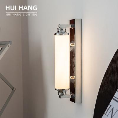 China Newest Fashion HUIHANG Hot Light Led Wall Lamp Iron Body Glass Shade Modern Office Indoor Room for sale