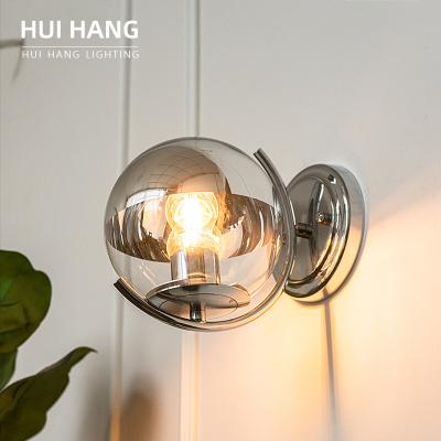 China HUIHANG Modern Factory Customized Decorative Wall Lights Iron Sphere Indoor Room Bedside Corridor Led Wall Lamps for sale