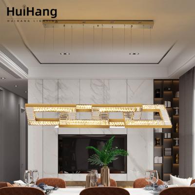 China HUIHANG Modern Wholesale Modern Luxury Home Decorative Crystal Modern Living Room Led Pendant Light for sale