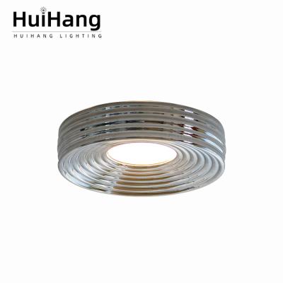 China HUIHANG Living Room Indoor Modern Decoration Infinitely Dimmable Outdoor Mounted Iron Led Ceiling Light for sale