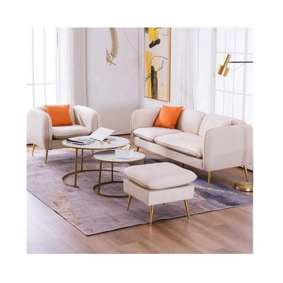 China Other White Fabric Sofa Set With Coffee Table Sofa Set High Quality Durable Cheap Using Various Upholstered Lazy Sofas For Home for sale