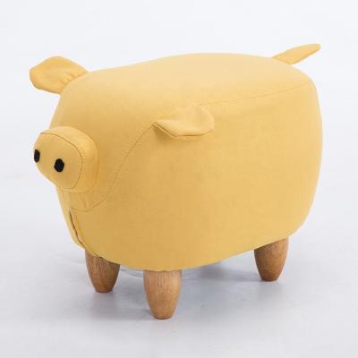 China Convertible SOFT AND COMFORTABLE CUTE ANIMAL STOOL custom made animal stool shaped chair pig cheap price material colors for sale