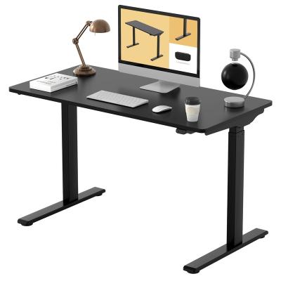 China Black Frame Top Standing Desk 5-MIN (Height) Adjustable Quick Install Electric Stand Up Desk Height Adjustable Desk For Home Office 48 x 24 Inches for sale