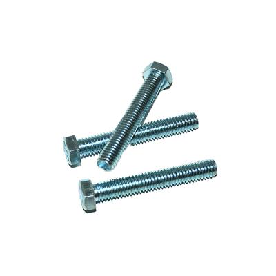 China Stainless Steel Hexagon Head Bolt Grade 4.8 / 8.8 / 10.9 / 12.9 Half Thread Hex Bolt And Nut Pernos for sale