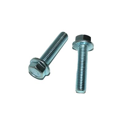 China Customized Hexagon Flange Bolt Stainless Steel Serrated Titanium Hex Flange Threaded Bolt for sale