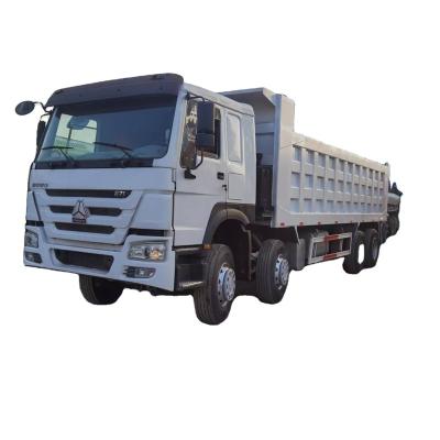 China Chinese cheap used cloth truck 12 wheel HOWO 40t-80t 8x4 used dump truck for sale for sale