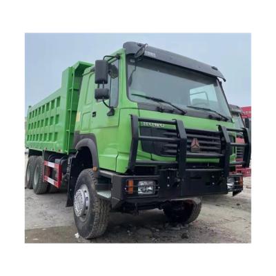 China Transport 20ft 40ft Container 6x4 8x4 Driving Diesel Heavy Duty Howo New Used Tipper Dump Trucks Price 371hp-375hp for sale