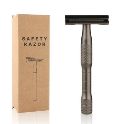 China Manscape Best Luxury Single Edge Razor Double Blade Brass Safety Razor For Smooth Shaving for sale