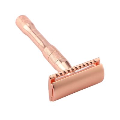 China Mini Double Blade Safety Razors Butterfly Brass Double Edge Safety Razors Metal Single Brass Safety Razors for sale