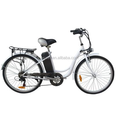 China Hot Selling 2019 Tower 26" green city electric bicycle/electric bike/e bike with 250w brushless motor for sale