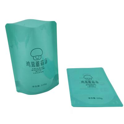 China Custom Microwave Rack Laminated Plastic Barrier High Temperature Pouch 135 Degree Retort Bags For Food for sale