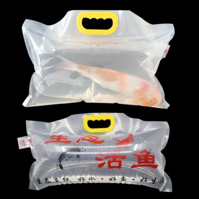 China Clear Crash Resistance Custom Polyethylene Aquarium Fish Transport Bags Live Fish Shipping Packaging Bag Plastic Bags For Fish Transport for sale