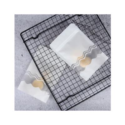 China Wholesale High Quality White Plastic Moisture Proof Stand Up Pouch With Wave Window for sale