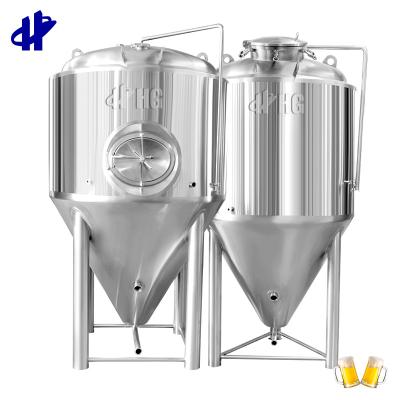 China Hotels 1500L Stainless Steel Dimple Jacket Fermenter Tank Bright Brewery Beer Fermentation Tank for sale