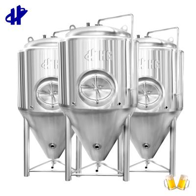 China 1000l Hotels Customized Stainless Steel 304 Lined Beer Wine Fermentation Tank With Cooling Coil for sale