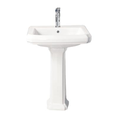 China Modern Hot Selling Sanitary Ware Washing Hand Basin With Pedestal for sale