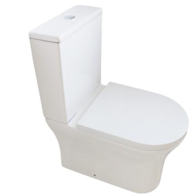 China Modern High Quality Double Flush P-trap Flush 2 Piece Close-coupled WC Toilet for sale