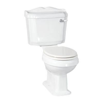 China Double Flush Ware Modern Sanitary P-trap Double Flush 2 Pieces Close-coupled WC Modern Ceramic Lavatory Toilet for sale