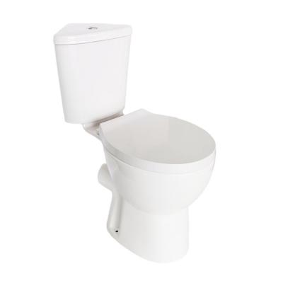 China Modern Flush Double Ware Sanitary P-trap Double Flush 2 Piece Fin-coupled WC Toilet Comfort Heigh for sale