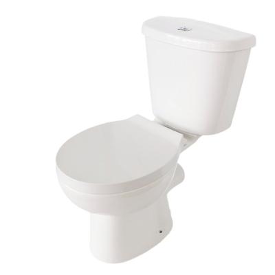 China Superior Quality Modern White P-trap Double Flush Flush 2 Piece Close-coupled WC Toilet for sale