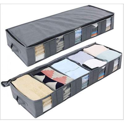 China 2021 Modern Nonwoven Storage Bins Bins Clothing Fabrics Under Bed Organizing Files for sale