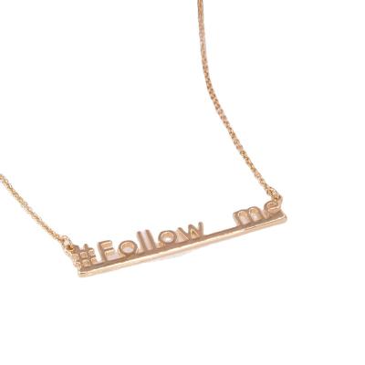 China Fashion Jewelry Necklace Wholesale Alphabet Letters Necklace Chain Pendant Necklace For Women for sale